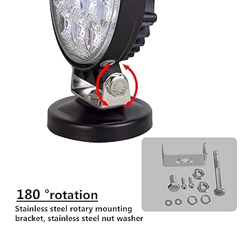 Amazon.co.jp: SKYWORLD LED作業灯 磁石ステー付き ワークライト